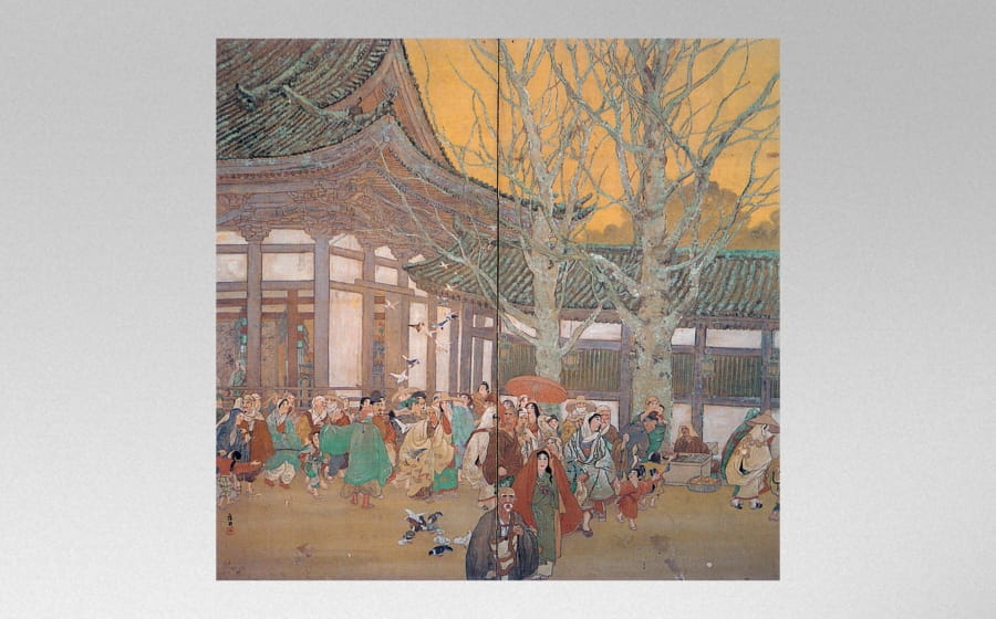 廣耕筆　参詣図